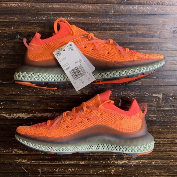 New Adidas 4D Fusio Primeknit “Solar Orange” Men’s Size: 11 FY5929 - Picture 3 of 7